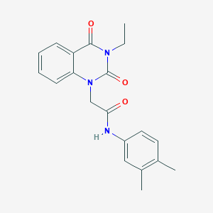N-(3,4-dimethylphenyl)-2-(3-ethyl-2,4-dioxo-3,4-dihydro-1(2H)-quinazolinyl)acetamide