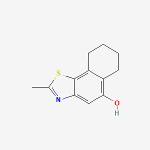 molecular formula C12H13NOS B561200 2-Methyl-6,7,8,9-tetrahydronaphtho[2,1-d]thiazol-5-ol CAS No. 109017-54-1