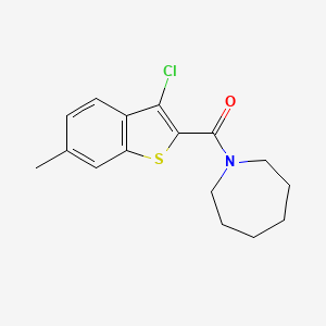 1-[(3-chloro-6-methyl-1-benzothien-2-yl)carbonyl]azepane