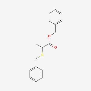 molecular formula C17H18O2S B561201 2-(Benzylthio)propanoic acid benzyl ester CAS No. 19788-53-5