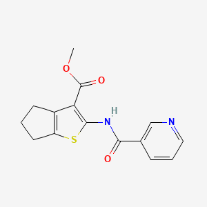 methyl 2-[(3-pyridinylcarbonyl)amino]-5,6-dihydro-4H-cyclopenta[b]thiophene-3-carboxylate