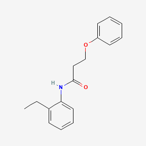 molecular formula C17H19NO2 B5612032 N-(2-ethylphenyl)-3-phenoxypropanamide 