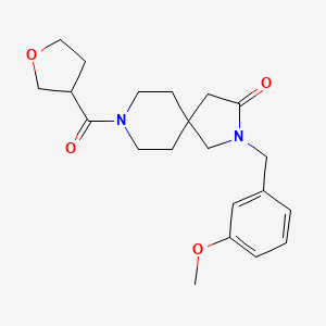 2-(3-methoxybenzyl)-8-(tetrahydro-3-furanylcarbonyl)-2,8-diazaspiro[4.5]decan-3-one