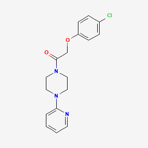 molecular formula C17H18ClN3O2 B5612080 1-[(4-chlorophenoxy)acetyl]-4-(2-pyridinyl)piperazine 