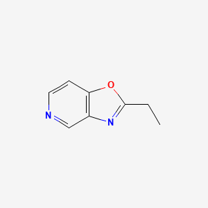 molecular formula C8H8N2O B561212 2-Ethyloxazolo[4,5-c]pyridine CAS No. 108988-42-7