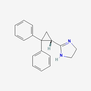 molecular formula C18H18N2 B561213 Cifenline, (S)- CAS No. 103419-18-7