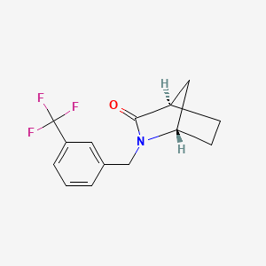 (1S,4R)-2-[3-(trifluoromethyl)benzyl]-2-azabicyclo[2.2.1]heptan-3-one