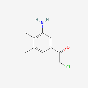 1-(3-Amino-4,5-dimethylphenyl)-2-chloroethan-1-one