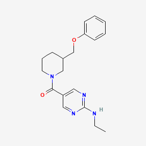 N-ethyl-5-{[3-(phenoxymethyl)-1-piperidinyl]carbonyl}-2-pyrimidinamine