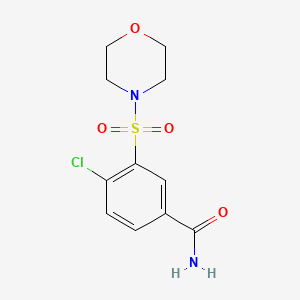 4-chloro-3-(4-morpholinylsulfonyl)benzamide