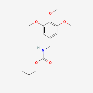 molecular formula C15H23NO5 B5612265 isobutyl (3,4,5-trimethoxybenzyl)carbamate 