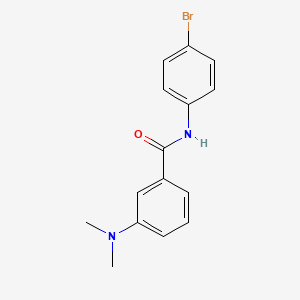 molecular formula C15H15BrN2O B5612279 N-(4-bromophenyl)-3-(dimethylamino)benzamide 