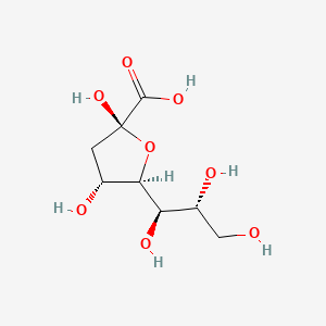 molecular formula C8H14O8 B561232 3-Deoxy-alpha-D-manno-2-octulofuranosonic acid CAS No. 105369-73-1