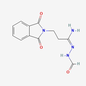 molecular formula C12H12N4O3 B5612330 3-(1,3-dioxo-1,3-dihydro-2H-isoindol-2-yl)-N'-formylpropanimidohydrazide 