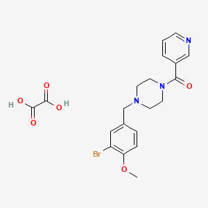 1-(3-bromo-4-methoxybenzyl)-4-(3-pyridinylcarbonyl)piperazine oxalate