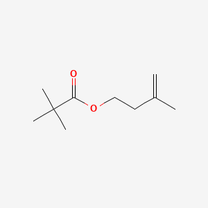 molecular formula C10H18O2 B561236 Propanoic acid, 2,2-dimethyl-, 3-methyl-3-buten-1-yl ester CAS No. 104468-21-5
