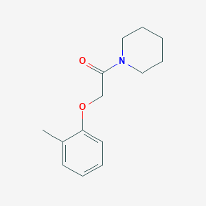 molecular formula C14H19NO2 B5612361 1-[(2-methylphenoxy)acetyl]piperidine 