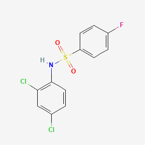 molecular formula C12H8Cl2FNO2S B5612372 N-(2,4-dichlorophenyl)-4-fluorobenzenesulfonamide 