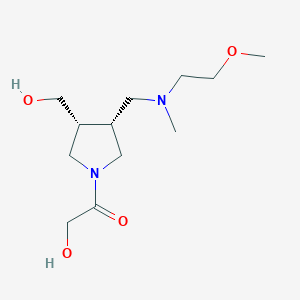 2-((3R*,4R*)-3-(hydroxymethyl)-4-{[(2-methoxyethyl)(methyl)amino]methyl}-1-pyrrolidinyl)-2-oxoethanol