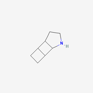 molecular formula C8H13N B561239 7-Azatricyclo[4.3.0.0~2,5~]nonane CAS No. 102958-70-3