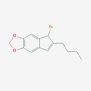 molecular formula C14H15BrO2 B056124 7-Bromo-6-butyl-7H-cyclopenta[f][1,3]benzodioxole CAS No. 111676-57-4