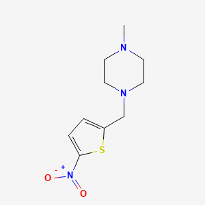 1-methyl-4-[(5-nitro-2-thienyl)methyl]piperazine