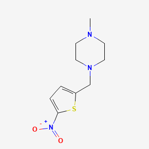 1-Methyl-4-[(5-nitrothiophen-2-yl)methyl]piperazine