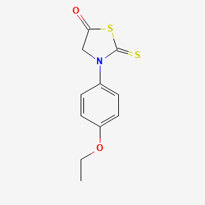 molecular formula C11H11NO2S2 B5612482 3-(4-ethoxyphenyl)-2-thioxo-1,3-thiazolidin-5-one 