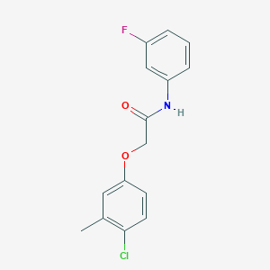 molecular formula C15H13ClFNO2 B5612506 2-(4-chloro-3-methylphenoxy)-N-(3-fluorophenyl)acetamide 