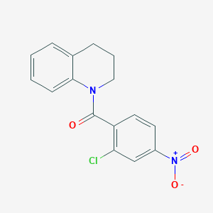 molecular formula C16H13ClN2O3 B5612516 1-(2-chloro-4-nitrobenzoyl)-1,2,3,4-tetrahydroquinoline CAS No. 328258-95-3