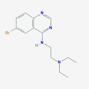 molecular formula C14H19BrN4 B5612560 (6-bromo-4-quinazolinyl)[2-(diethylamino)ethyl]amine 