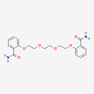molecular formula C20H24N2O6 B5612584 2,2'-[1,2-ethanediylbis(oxy-2,1-ethanediyloxy)]dibenzamide 