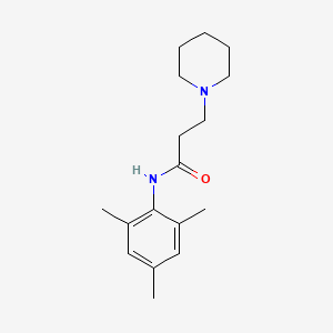 molecular formula C17H26N2O B5612673 N-mesityl-3-(1-piperidinyl)propanamide 