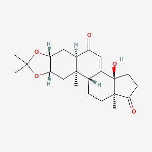 (1R,2R,4S,8R,10R,14R,18S)-14-hydroxy-2,6,6,18-tetramethyl-5,7-dioxapentacyclo[11.7.0.02,10.04,8.014,18]icos-12-ene-11,17-dione