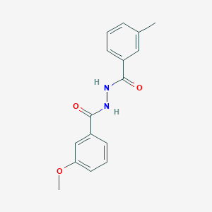 molecular formula C16H16N2O3 B5612712 3-methoxy-N'-(3-methylbenzoyl)benzohydrazide 