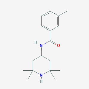 molecular formula C17H26N2O B5612717 3-methyl-N-(2,2,6,6-tetramethyl-4-piperidinyl)benzamide 