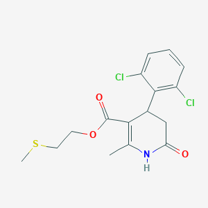 2-(methylthio)ethyl 4-(2,6-dichlorophenyl)-2-methyl-6-oxo-1,4,5,6-tetrahydro-3-pyridinecarboxylate