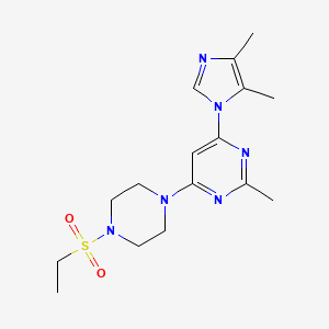 4-(4,5-dimethyl-1H-imidazol-1-yl)-6-[4-(ethylsulfonyl)-1-piperazinyl]-2-methylpyrimidine