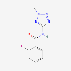 2-fluoro-N-(2-methyl-2H-tetrazol-5-yl)benzamide