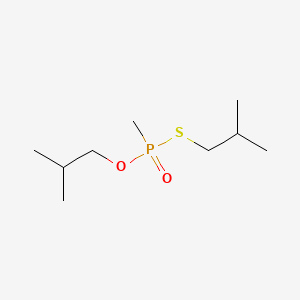 molecular formula C9H21O2PS B561281 O,S-Bis(2-methylpropyl) methylphosphonothioate CAS No. 100860-55-7