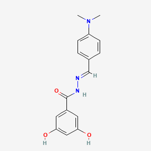 N'-[4-(dimethylamino)benzylidene]-3,5-dihydroxybenzohydrazide