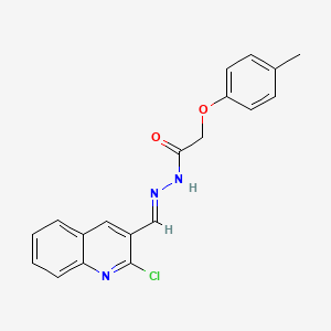 N'-[(2-chloro-3-quinolinyl)methylene]-2-(4-methylphenoxy)acetohydrazide