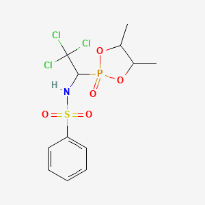 N-[2,2,2-trichloro-1-(4,5-dimethyl-2-oxido-1,3,2-dioxaphospholan-2-yl)ethyl]benzenesulfonamide