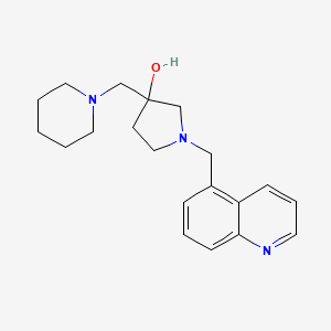 3-(piperidin-1-ylmethyl)-1-(quinolin-5-ylmethyl)pyrrolidin-3-ol