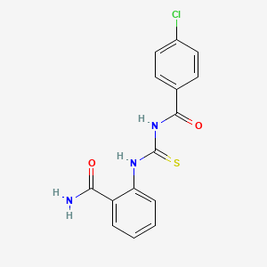 2-({[(4-chlorobenzoyl)amino]carbonothioyl}amino)benzamide