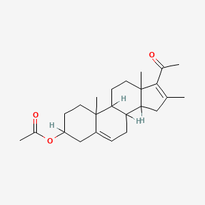 molecular formula C24H34O3 B5612925 16-methyl-20-oxopregna-5,16-dien-3-yl acetate 