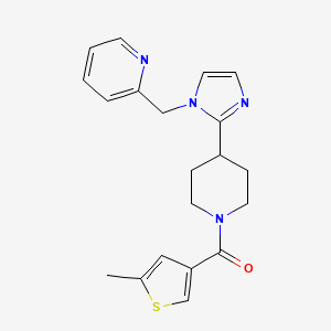 molecular formula C20H22N4OS B5612937 2-[(2-{1-[(5-methyl-3-thienyl)carbonyl]-4-piperidinyl}-1H-imidazol-1-yl)methyl]pyridine 