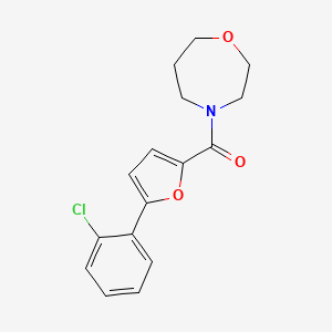 molecular formula C16H16ClNO3 B5613019 4-[5-(2-chlorophenyl)-2-furoyl]-1,4-oxazepane 
