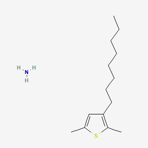 molecular formula C14H27NS B561302 Azan; 2,5-Dimethyl-3-Octylthiophen CAS No. 104934-51-2