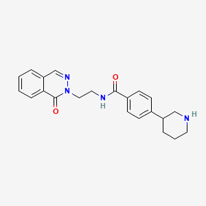 molecular formula C22H24N4O2 B5613036 N-[2-(1-oxophthalazin-2(1H)-yl)ethyl]-4-piperidin-3-ylbenzamide 
